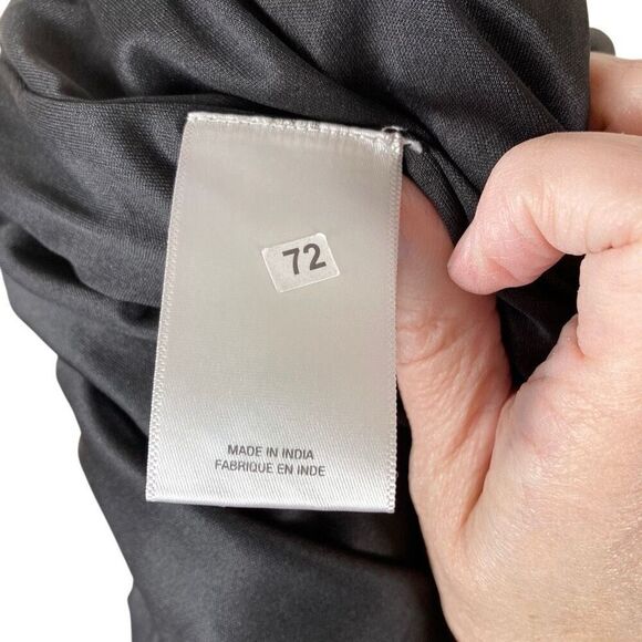 Express black metallic clip dot whimsygoth tiered long sleeve mini dress size M - Picture 8 of 9